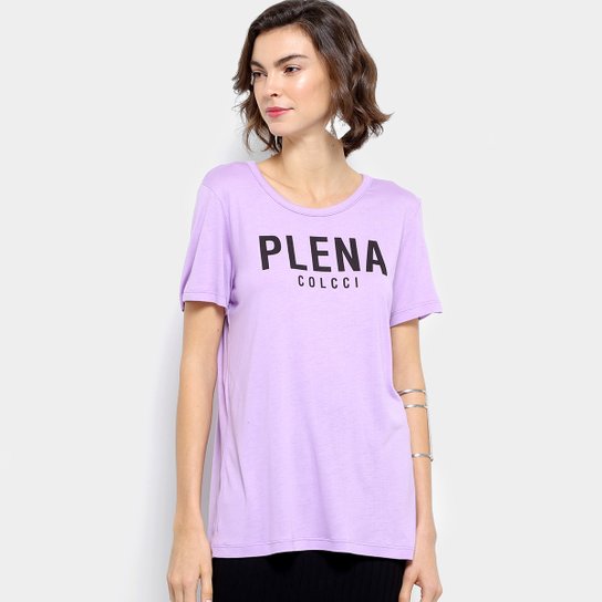 Camiseta Colcci Estampada Feminina - Lilás