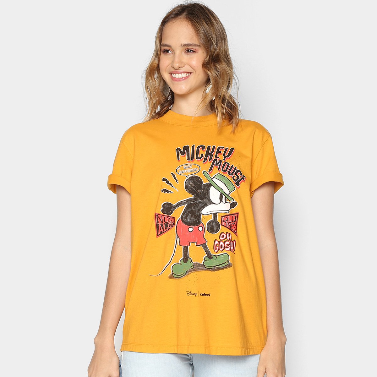 camiseta colcci mickey feminina