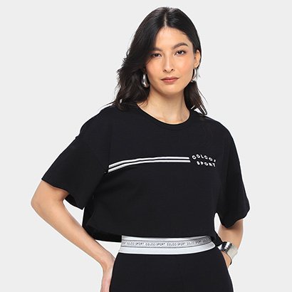 Camiseta Colcci Sport Cropped Feminina - Feminino