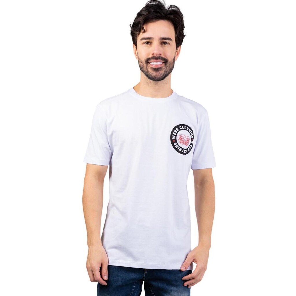 Camiseta Combat Branca Wess Clothing