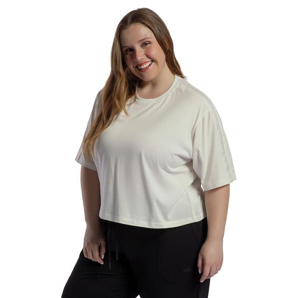 Camiseta Comfy Tape Olympikus Feminina Plus Size