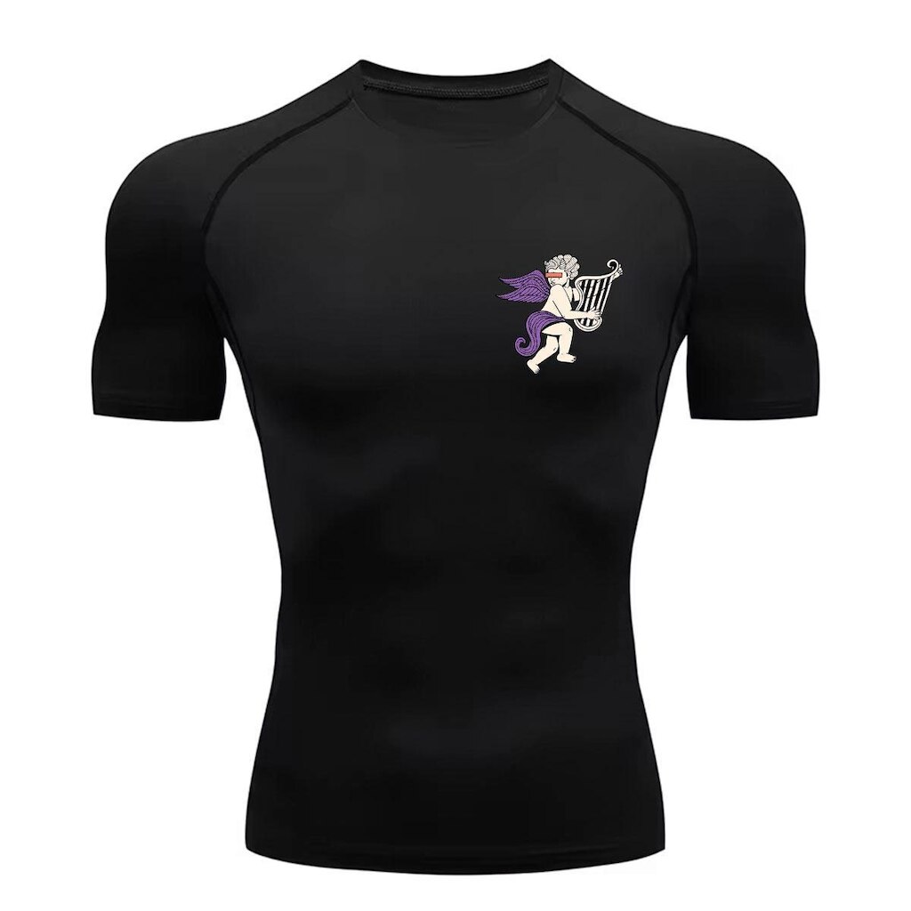 Camiseta Compressão Treino Abstract Angel's Harp Gym