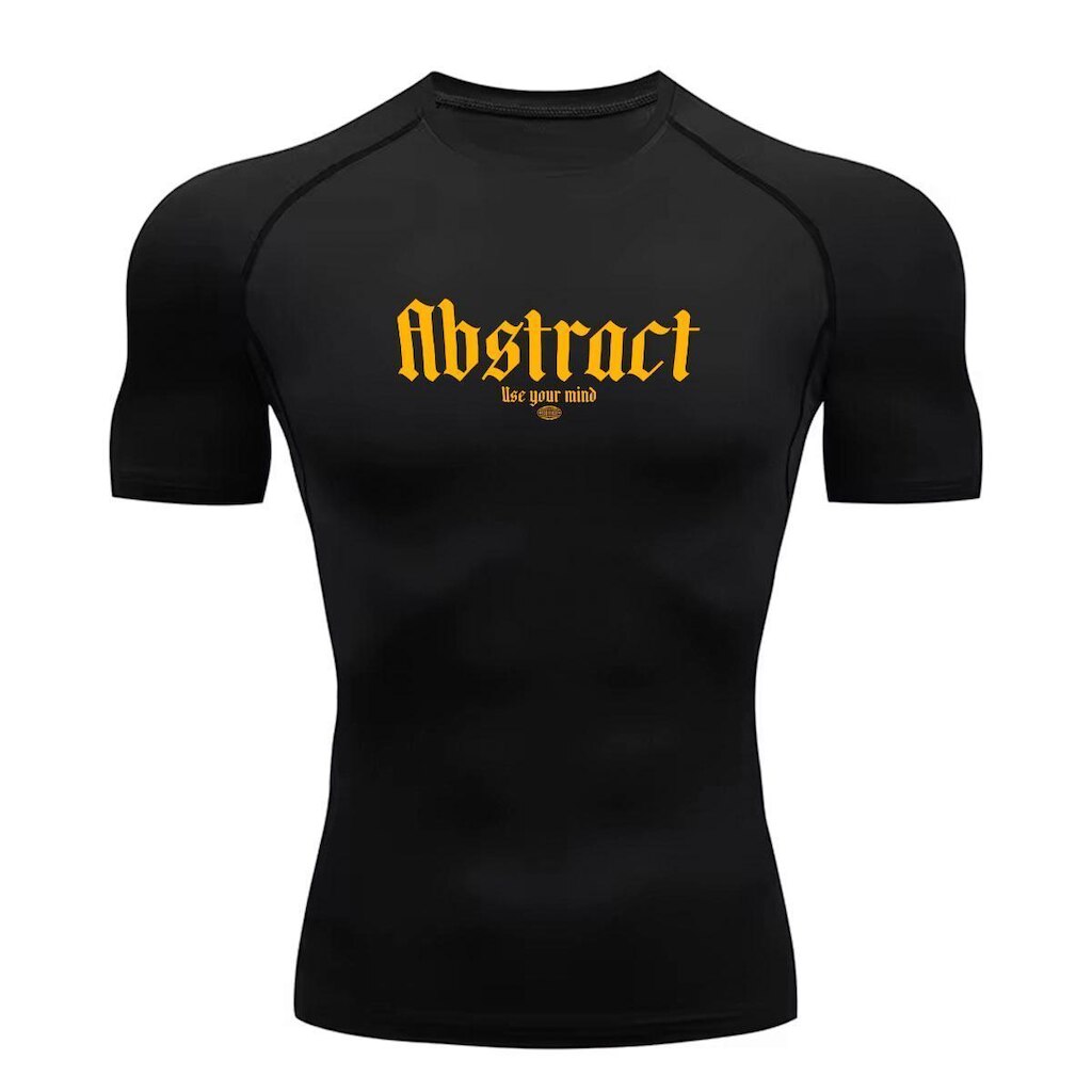 Camiseta Compressão Treino Abstract Yellow Use Your Mind