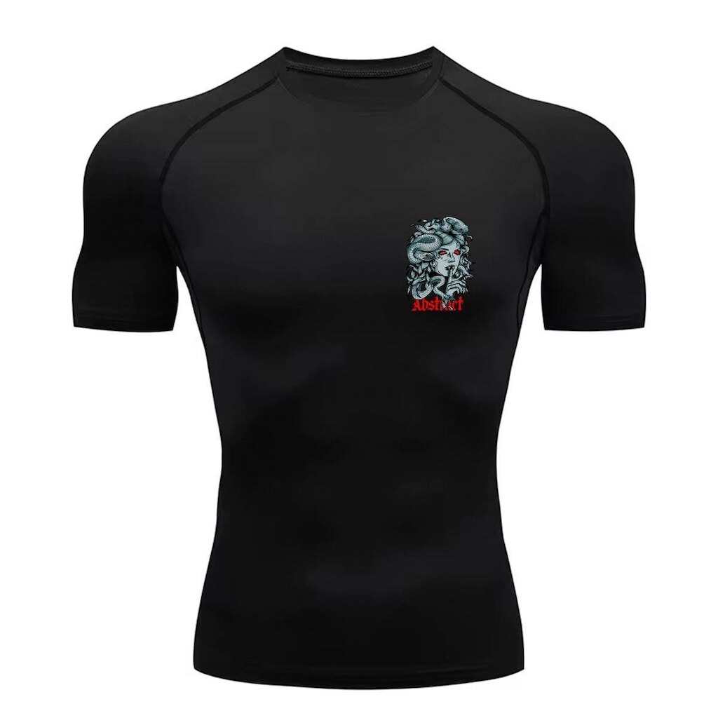 Camiseta Compressão Treino Mode Dark Meduza Abstract
