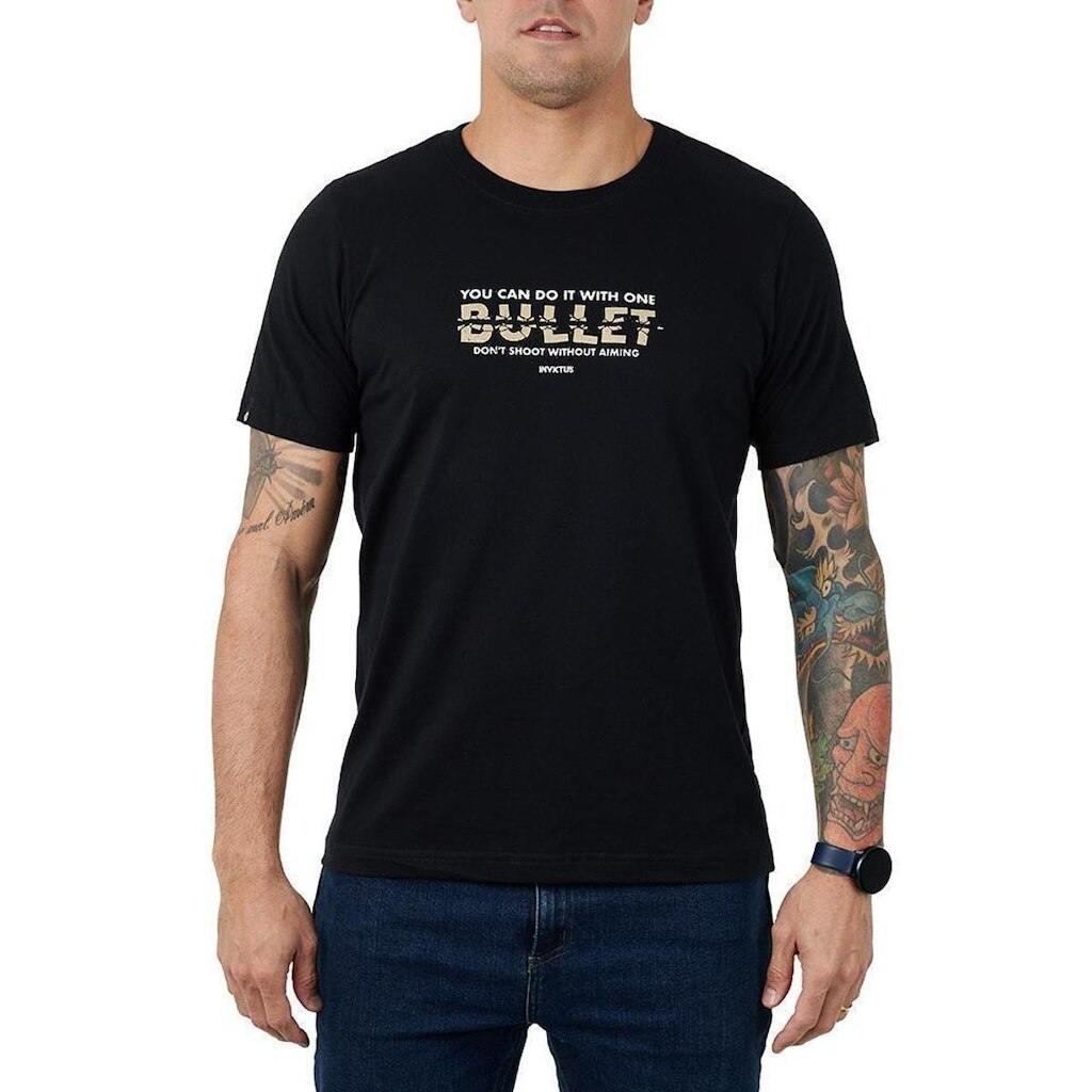 Camiseta Concept Bullet Invictus Regular Fit