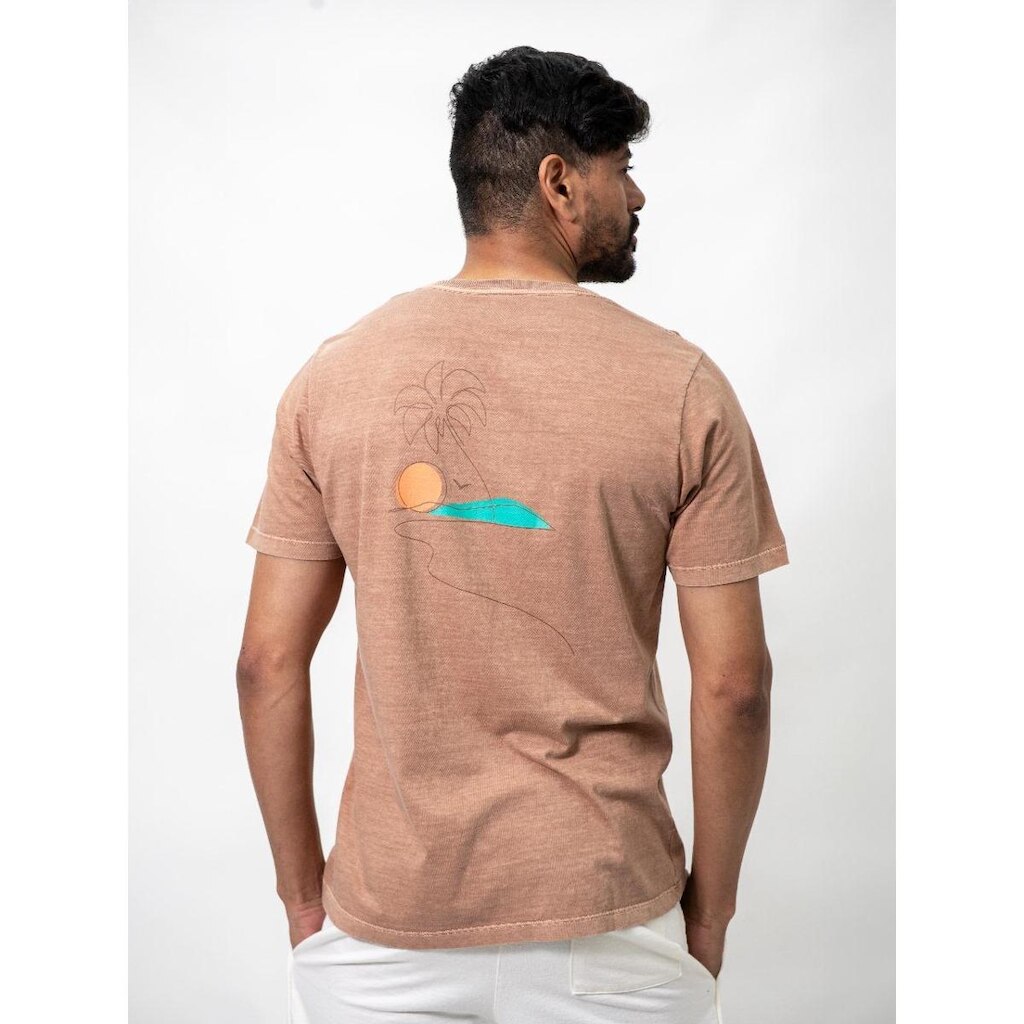 Camiseta Concept Coastline Marrom