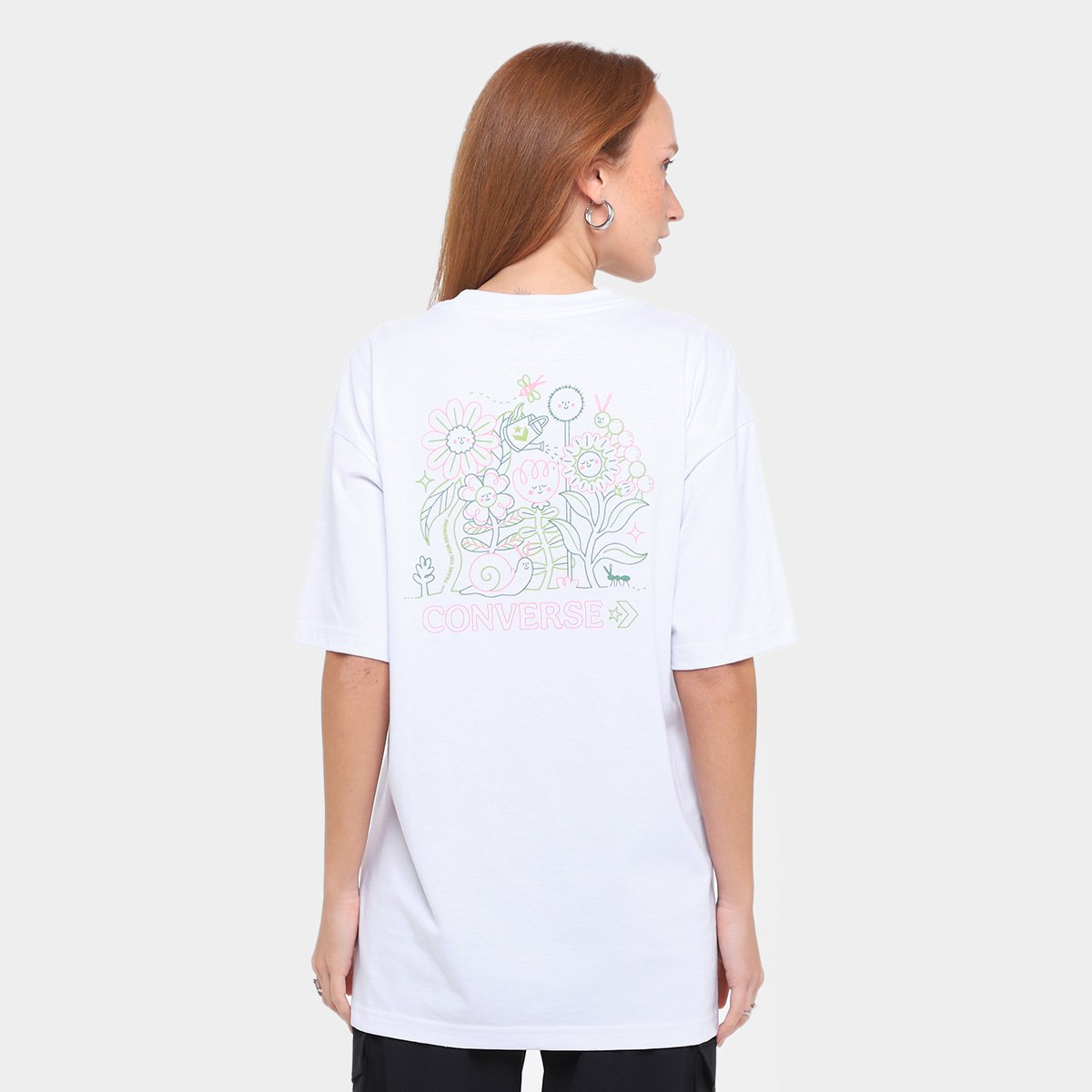 Camiseta Converse Estampada Feminina - 1