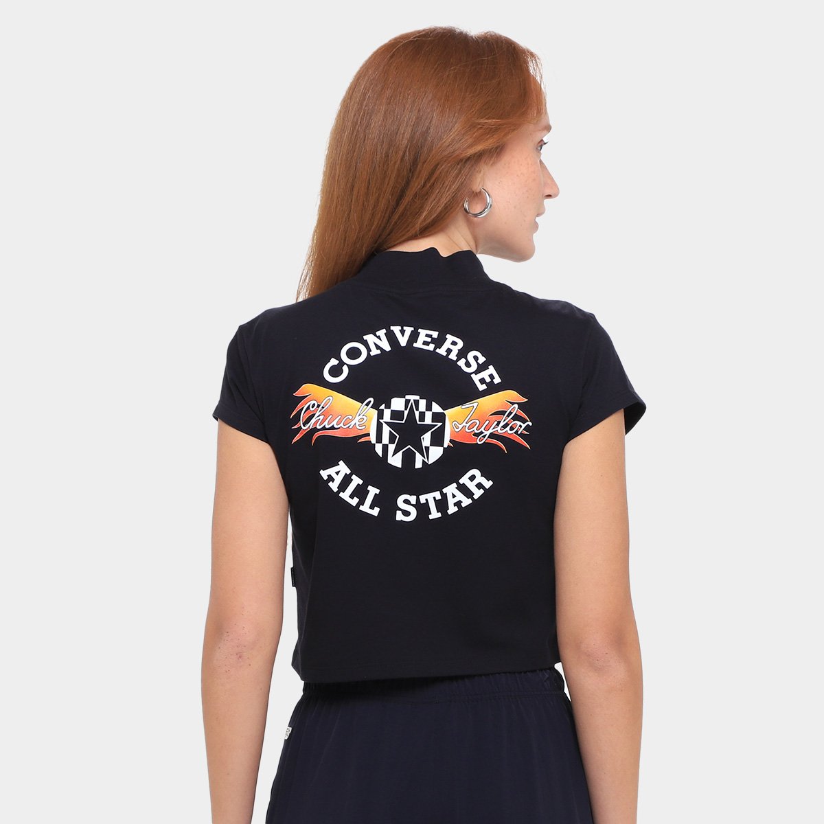 Camiseta Converse Fest Graphic Croped Feminina - 1