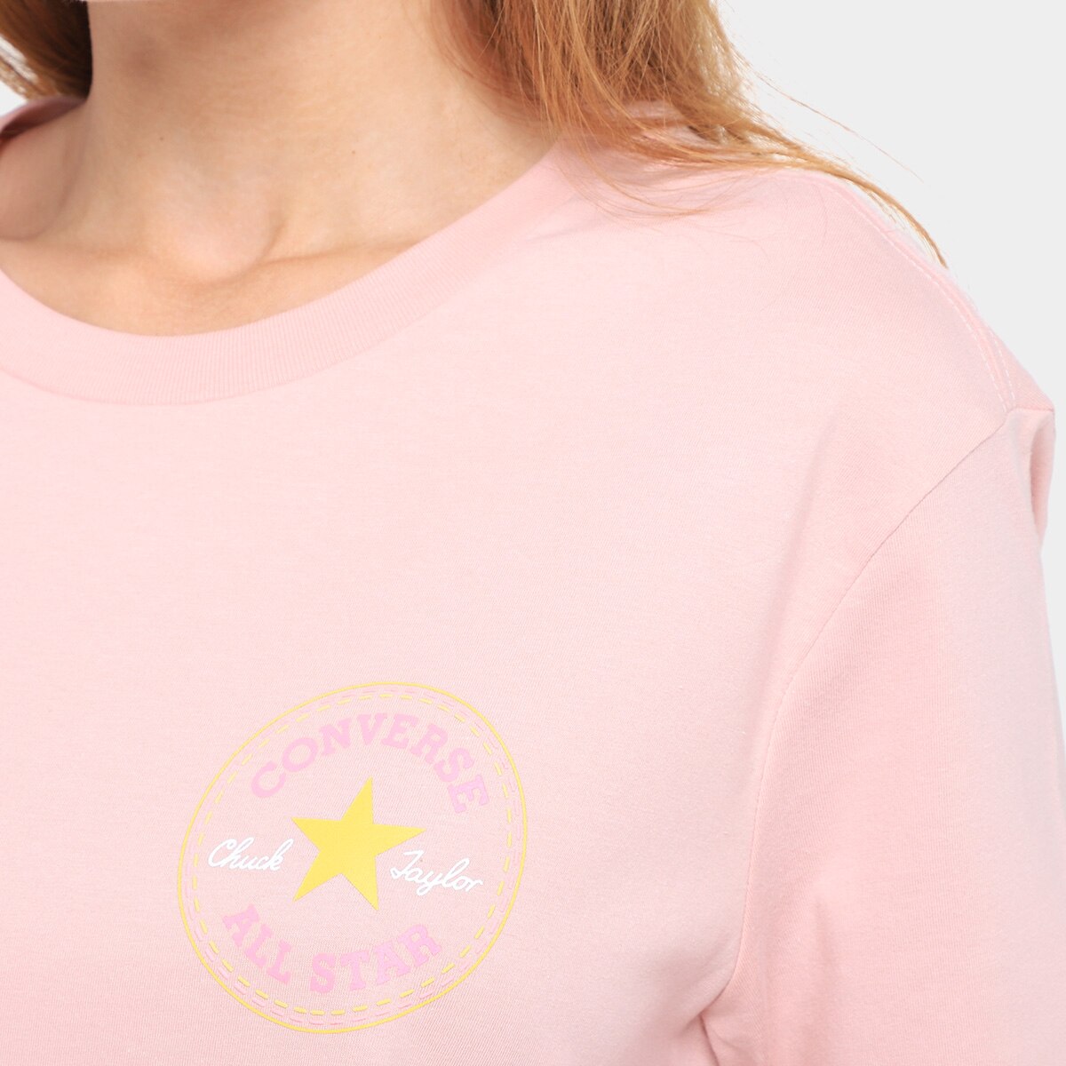 Camiseta Converse Go-To As Pach Cropped Feminina - 2