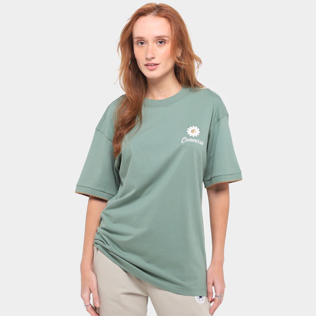 Camiseta Converse Oopsie Daisy Oversized Feminina