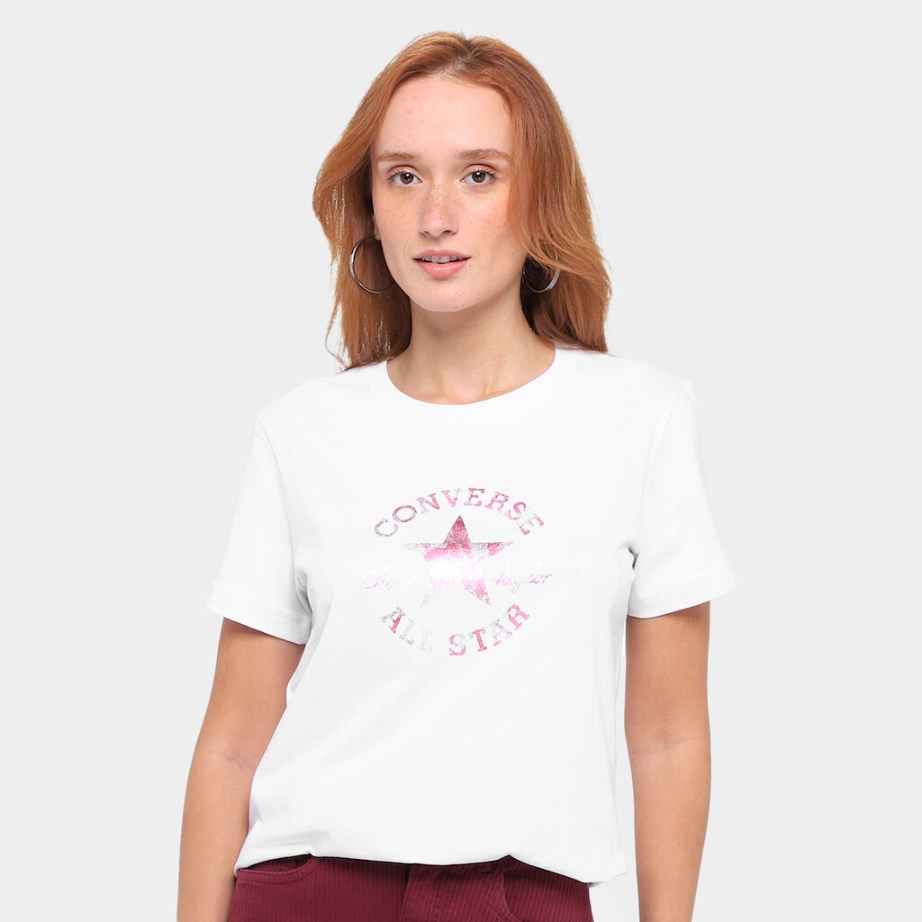 Camiseta Converse Patch Log Fit Feminina