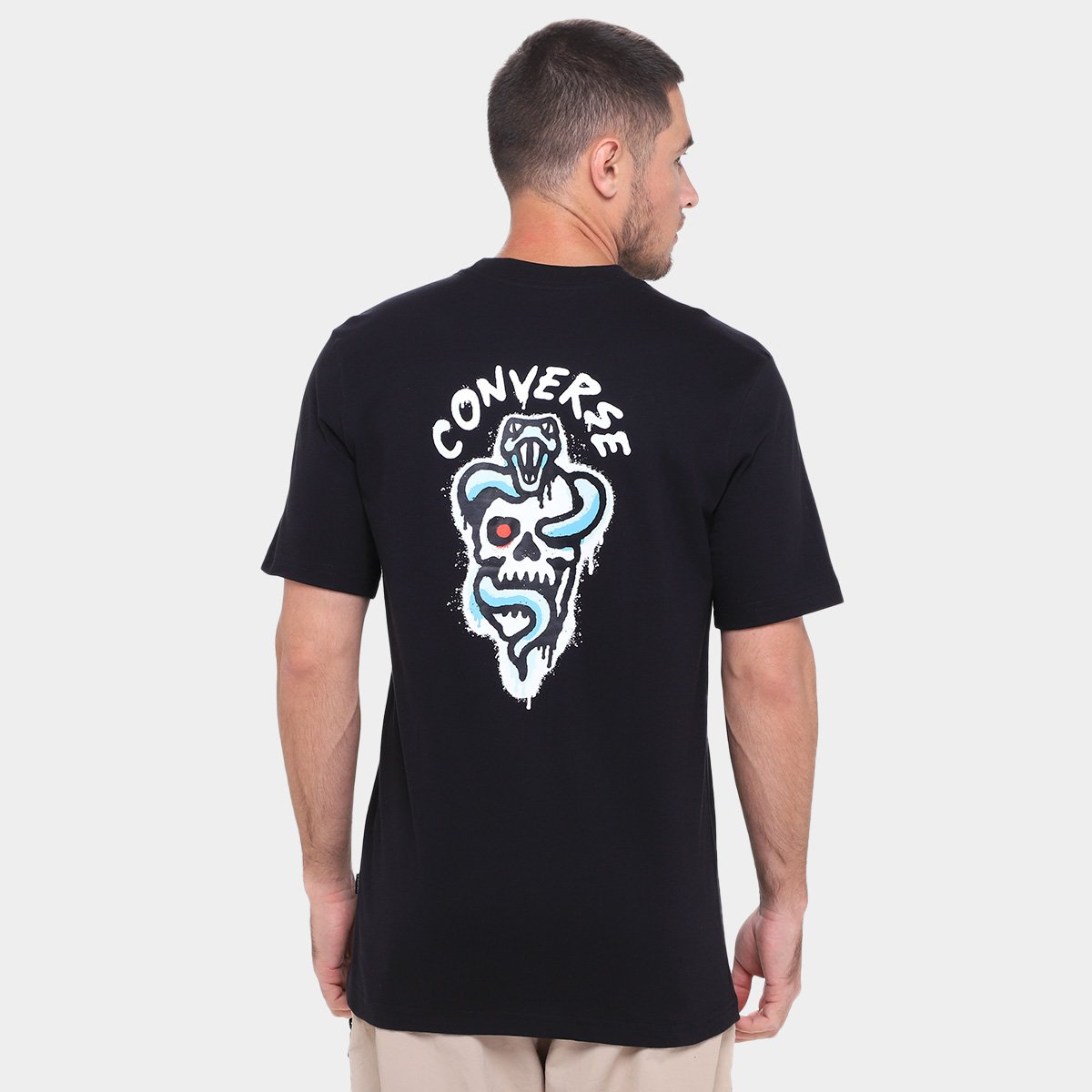 Camiseta Converse Skt Spray Gra Tee Masculina - 1