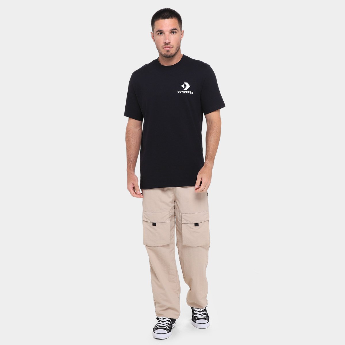 Camiseta Converse Skt Spray Gra Tee Masculina - 3