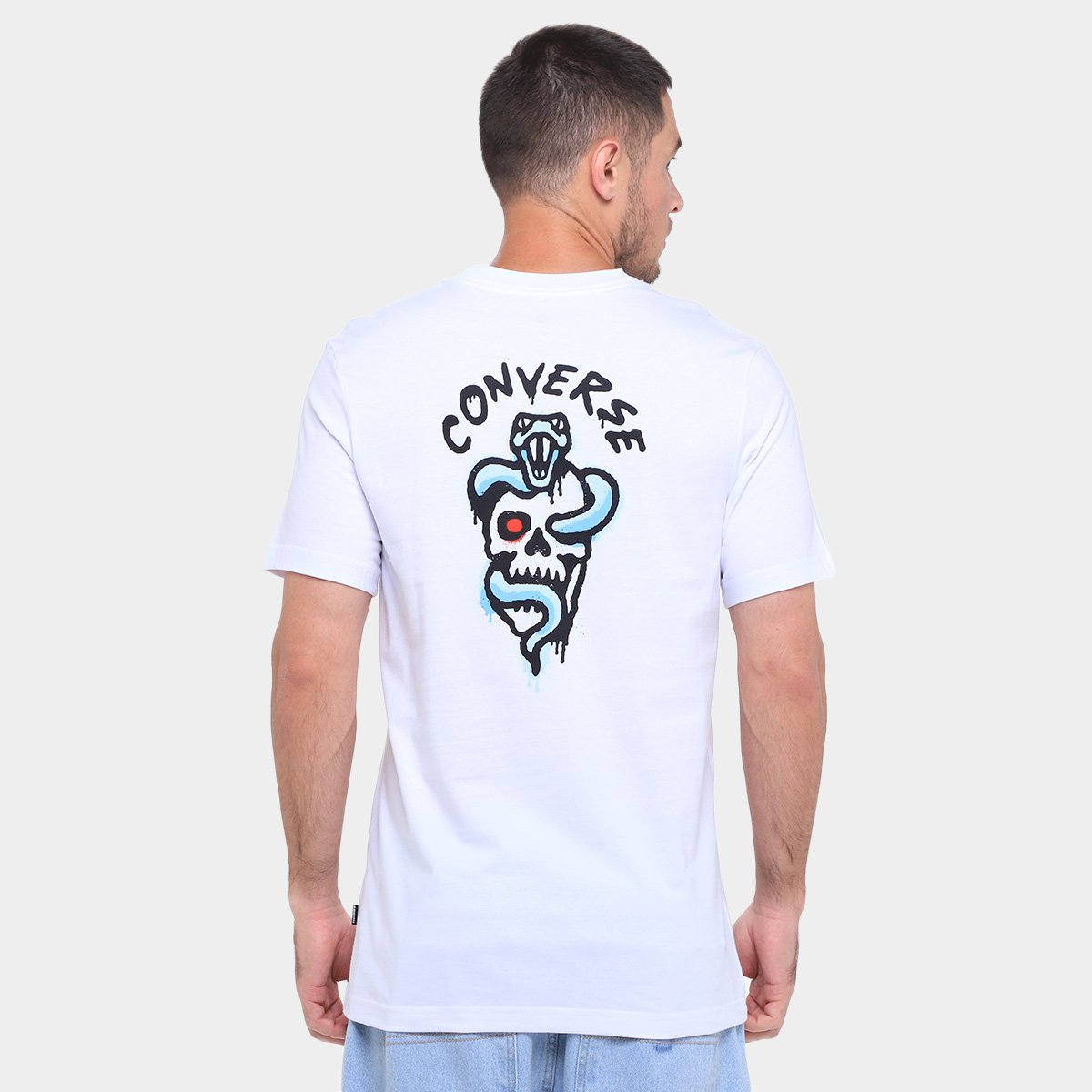 Camiseta Converse Skt Spray Gra Tee Masculina - 1