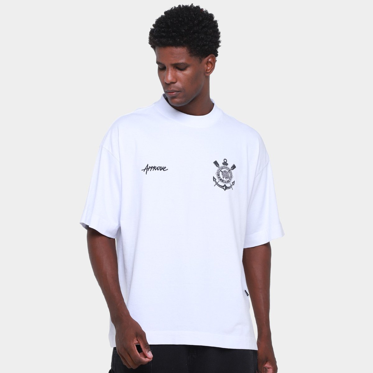Camiseta Corinthians Approve Masculina Menor preço em Camiseta Corinthians Approve Masculina