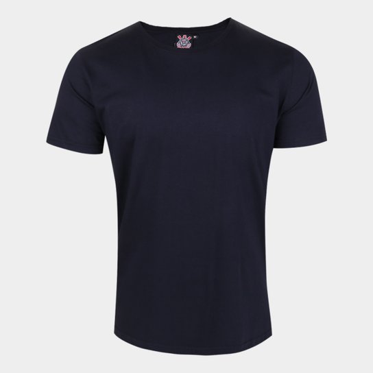 Camiseta Corinthians Blanks Masculina - Preto Menor preço em Camiseta Corinthians Blanks Masculina - Preto