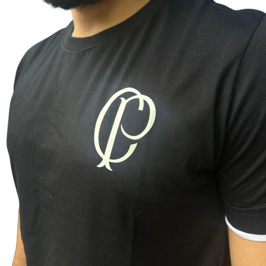 Camiseta Corinthians Logo CP 80548 Preta