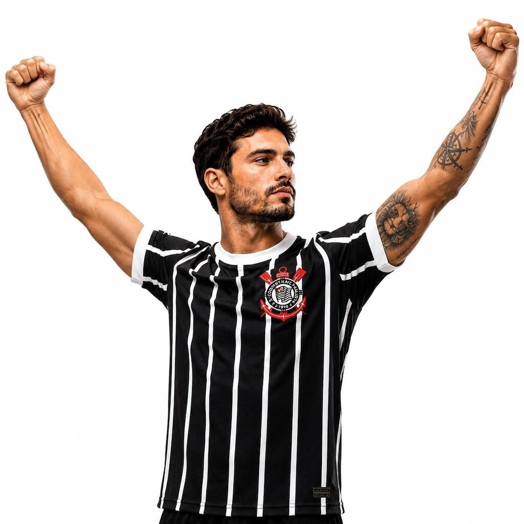 Camiseta Corinthians Retrô Doutor Socrates 8 Masculina Coimbra