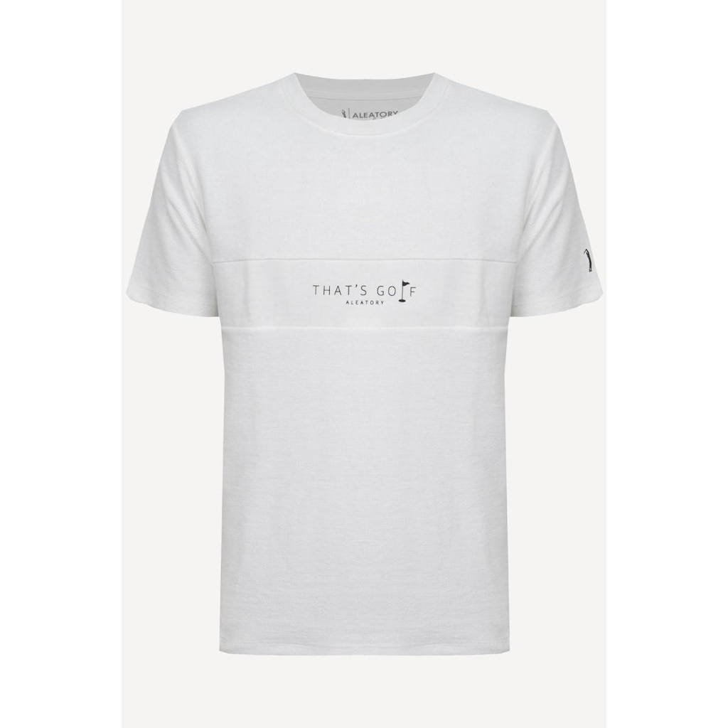Camiseta Cortada Aleatory That's Golf Branca