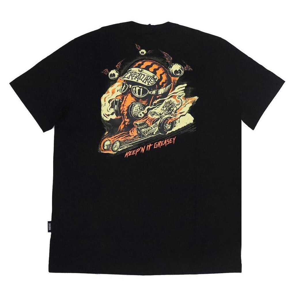 Camiseta Creature Crash And Burn - Preto