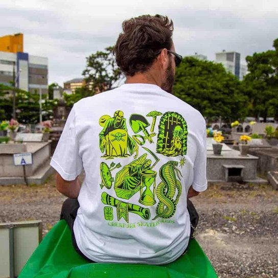 Camiseta Creature Fiends Flash - Branco