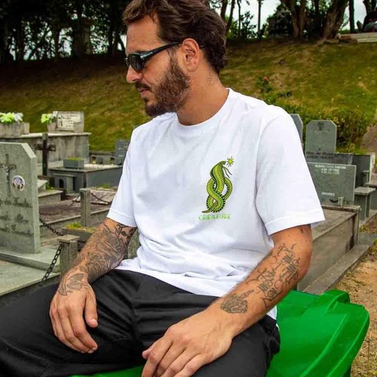 Camiseta Creature Fiends Flash - Branco
