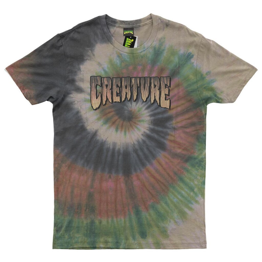 Camiseta Creature Tie Dye Logo Rust - Masculino