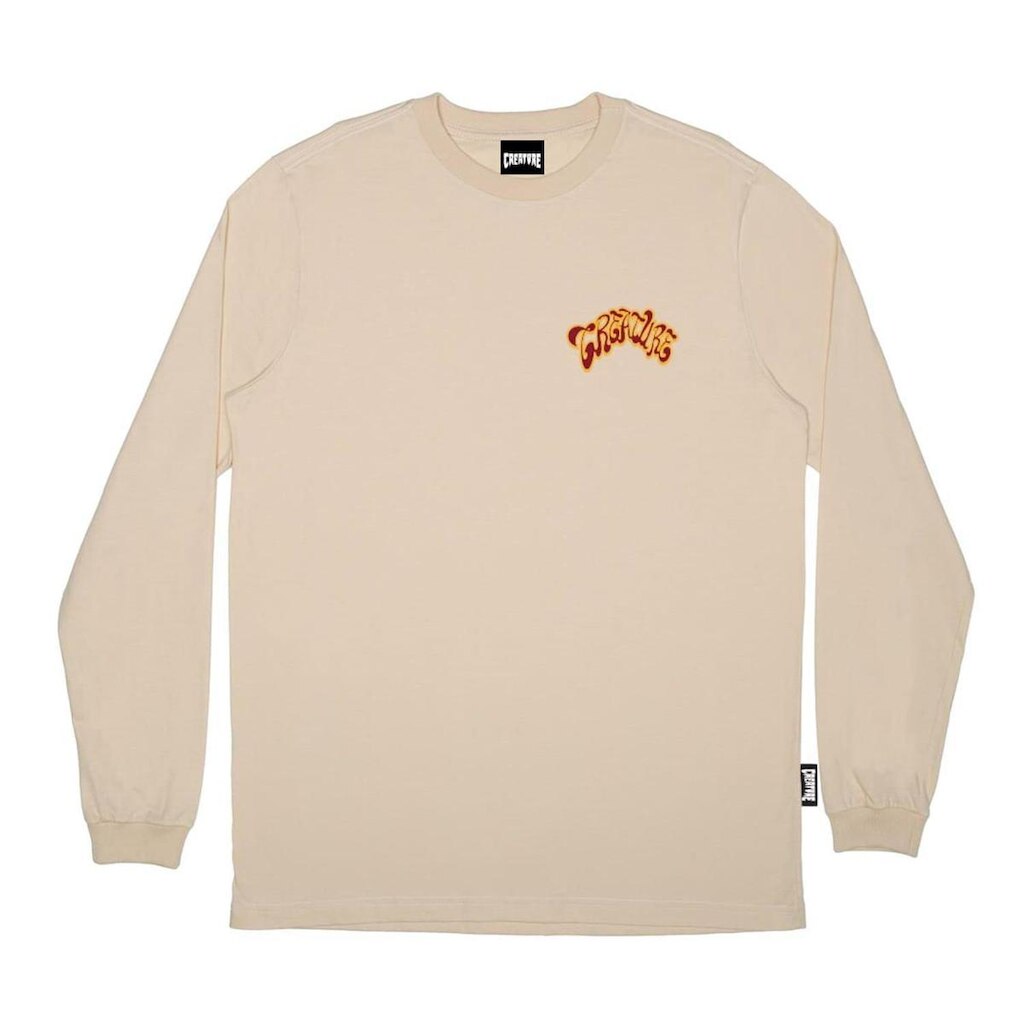 Camiseta Creature Top Shelf Ls M/L Bege