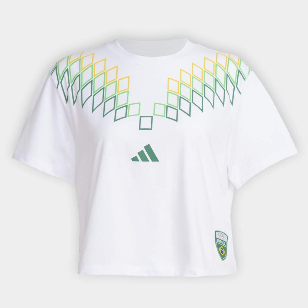 Camiseta Cropped Adidas Cob Feminina