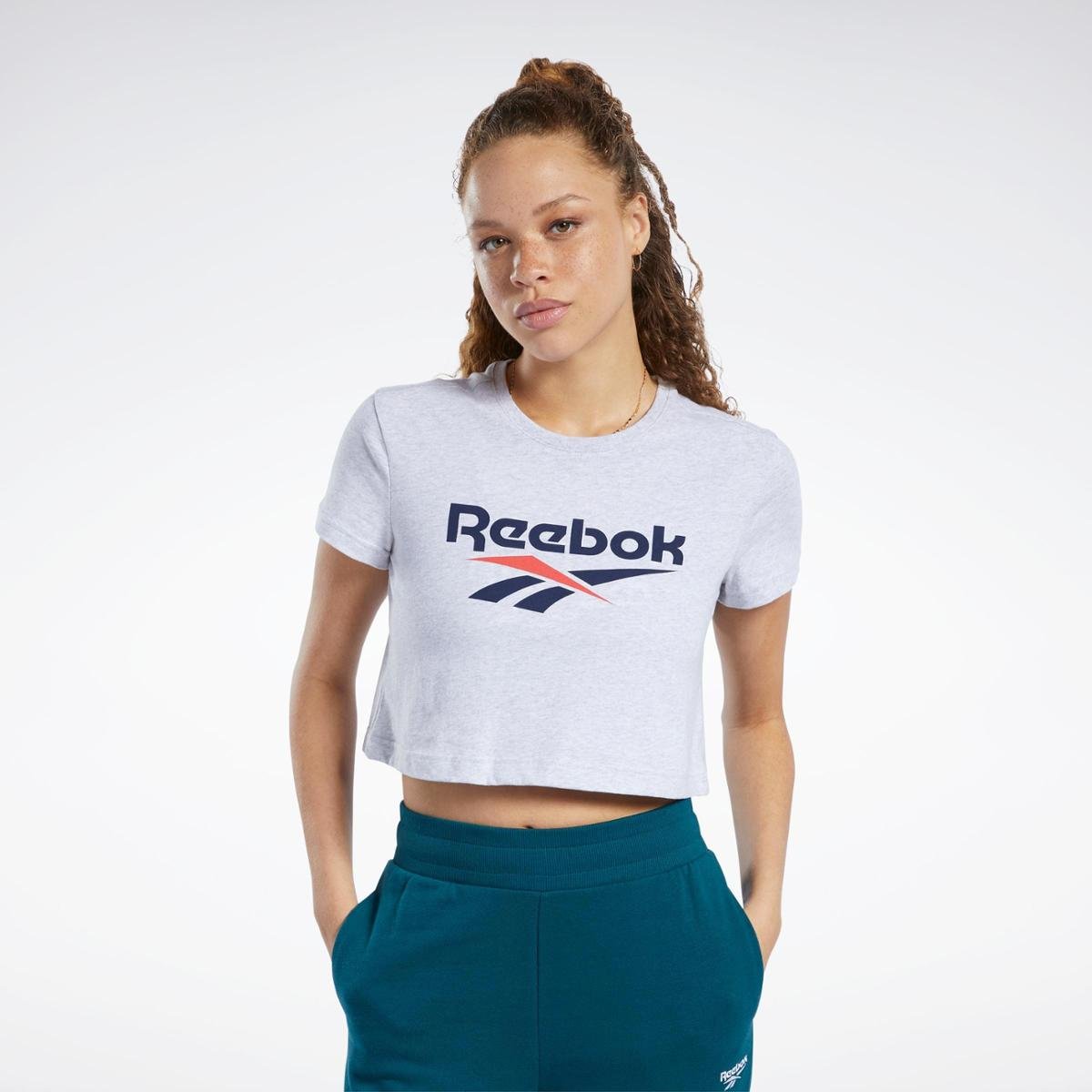 reebok crop tee