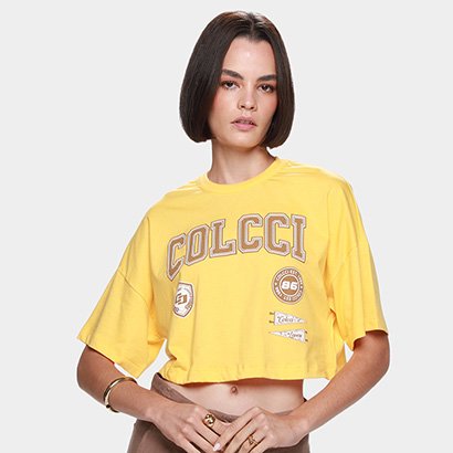 Camiseta Cropped Colcci 1986 Feminina - Feminino
