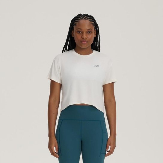 Camiseta Cropped Drapey Feminina