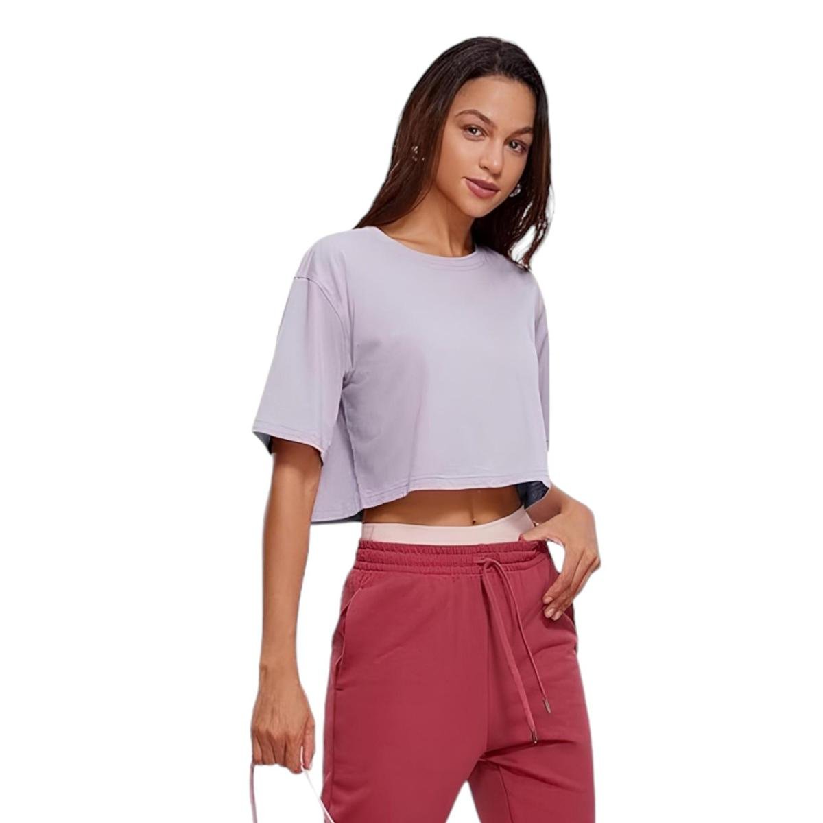 Camiseta Cropped Feminino Iron Fitness Menor preço em Camiseta Cropped Feminino Iron Fitness