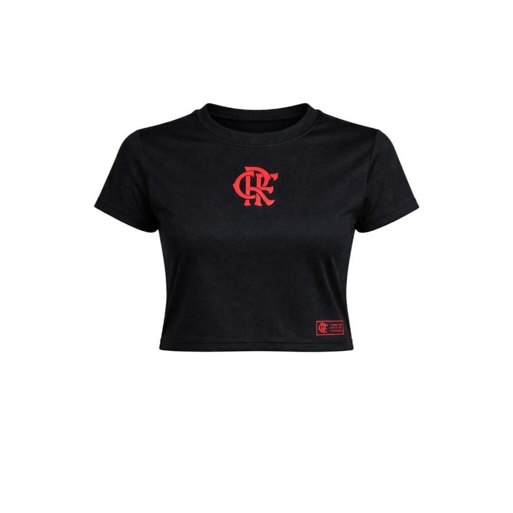 Camiseta Cropped Flamengo Dry Feminina
