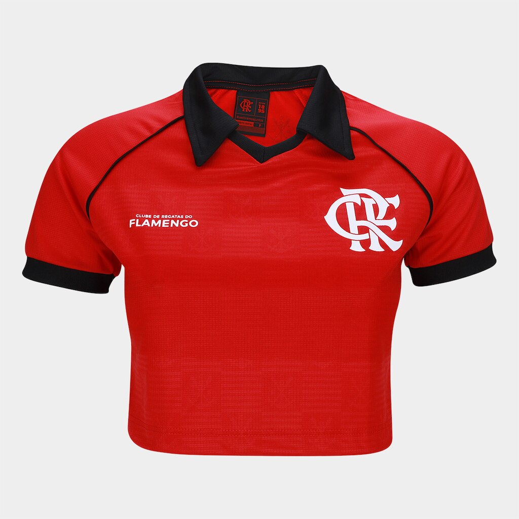 Camiseta Cropped Flamengo Feminina