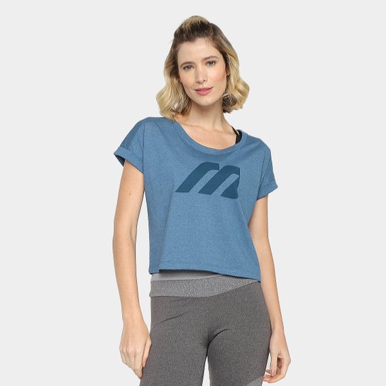 Camiseta Cropped Mizuno Graphic Feminina - Azul é ruim? Camiseta Cropped Mizuno Graphic Feminina - Azul é boa?