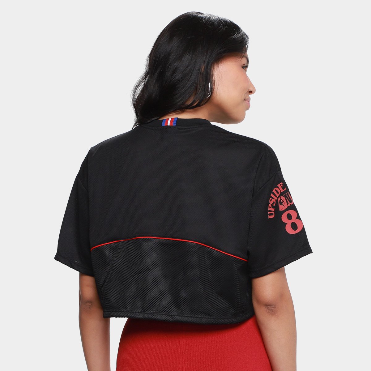 Camiseta Cropped NBA Mitchell & Ness Feminina - 1