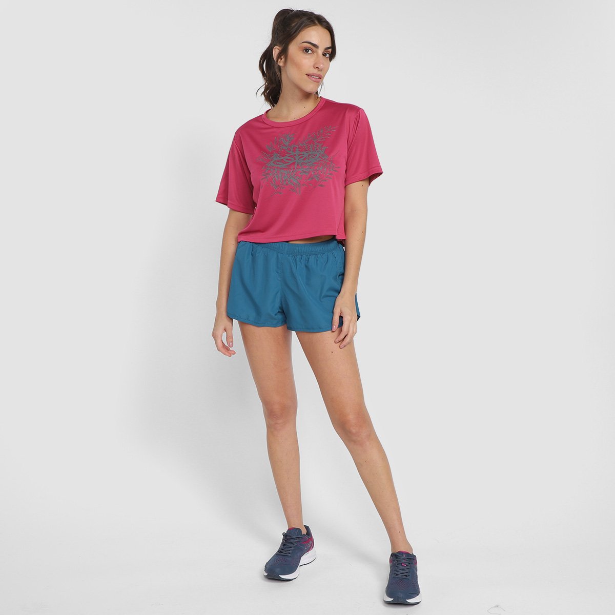 Camiseta Cropped Olympikus Splash Feminina - 3