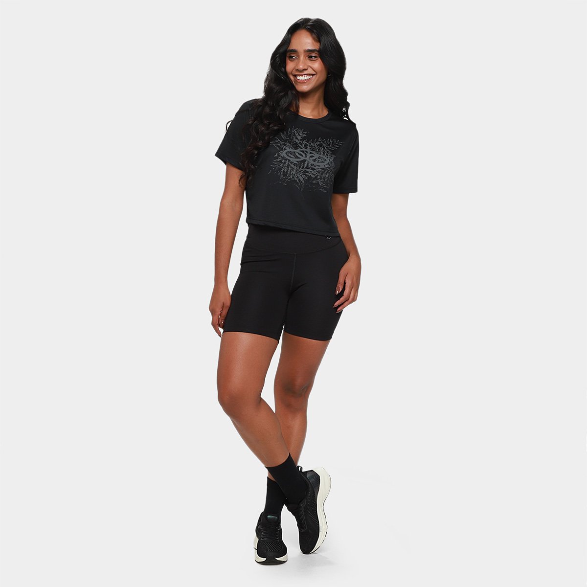 Camiseta Cropped Olympikus Splash Feminina - 3