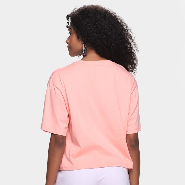 Camiseta Cropped Puma N.1 Logo Relaxed Feminina