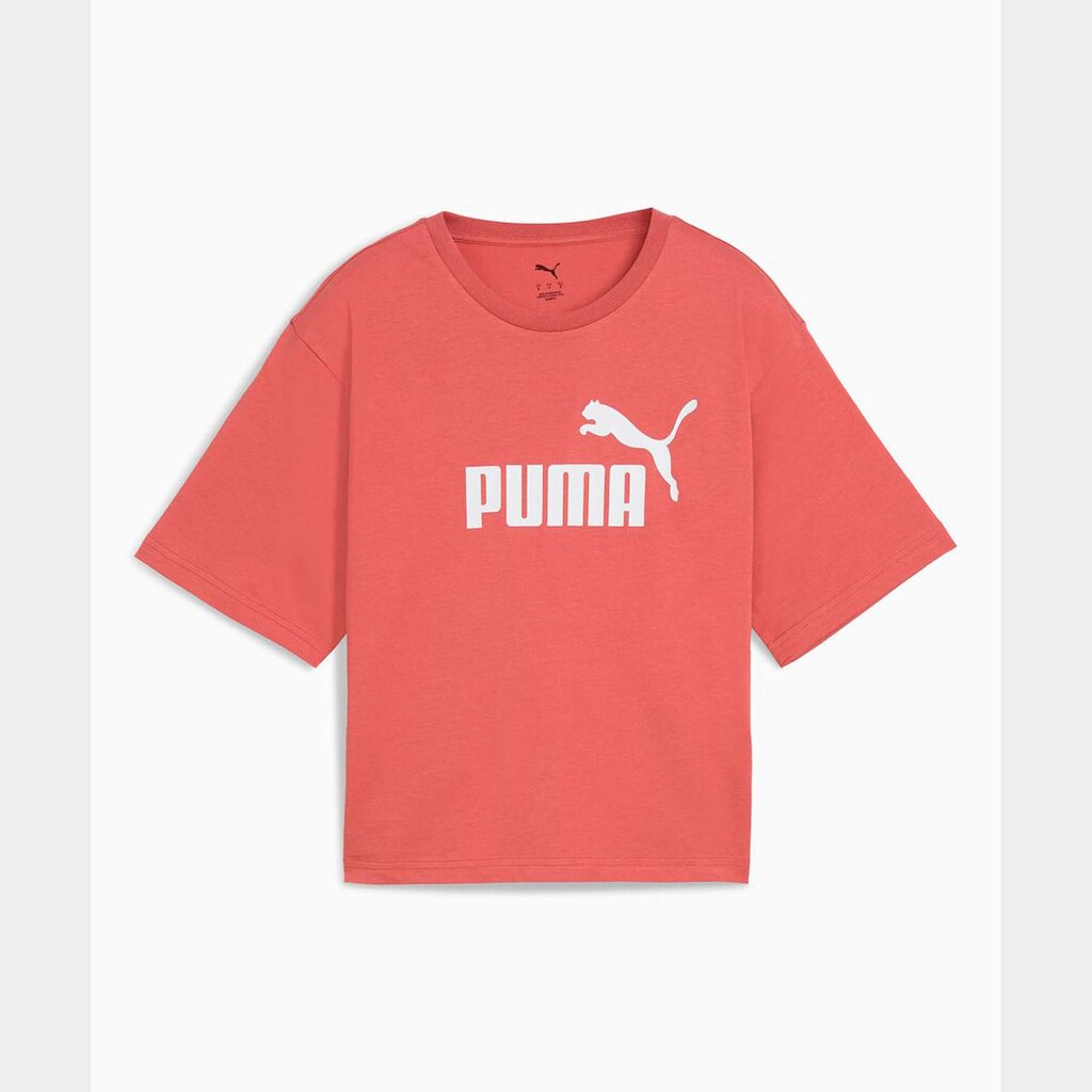 Camiseta Cropped Puma N.1 Logo Relaxed Feminina