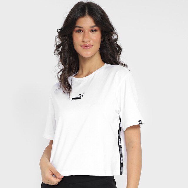 Camiseta Cropped Puma Power Feminina - Branco é boa?