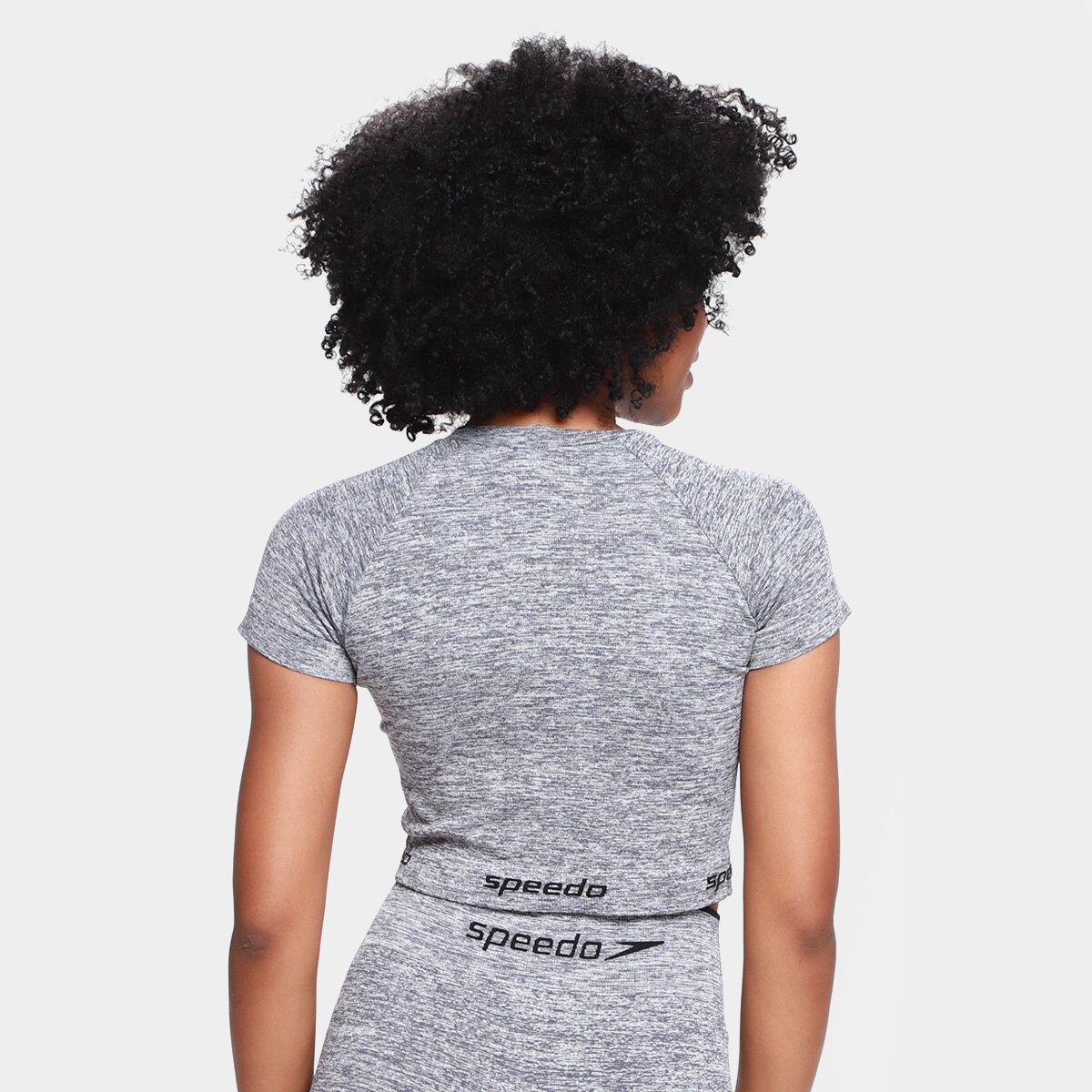 Camiseta Cropped Speedo Esportiva Feminina - 1