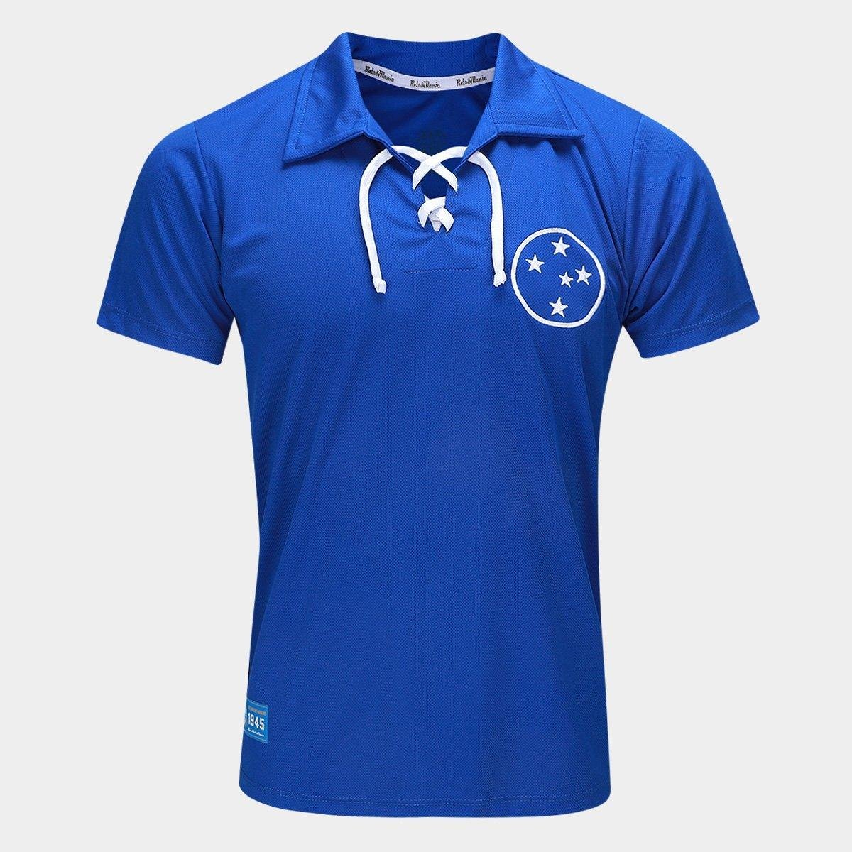 Camiseta Cruzeiro 1945 Retrômania Masculina Menor preço em Camiseta Cruzeiro 1945 Retrômania Masculina