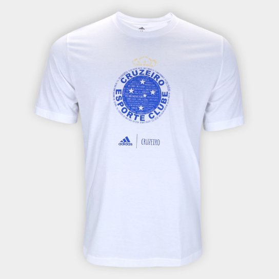 Camiseta Cruzeiro Adidas Blank Masculina - Branco é ruim? Camiseta Cruzeiro Adidas Blank Masculina - Branco é boa?
