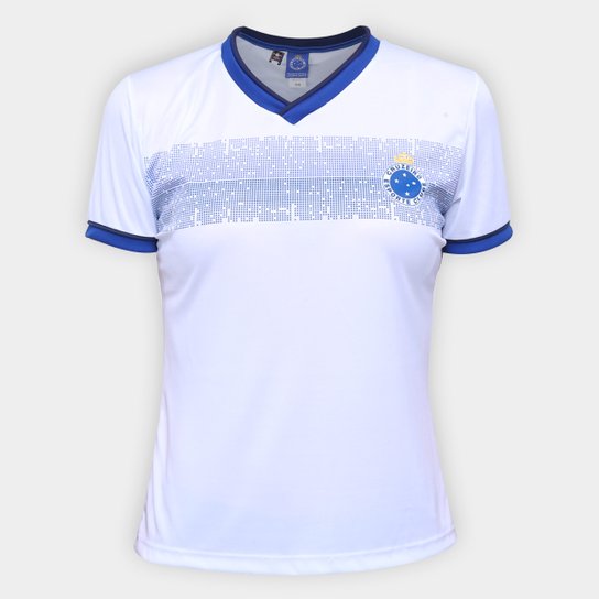 Camiseta Cruzeiro Evoke Feminina - Branco Menor preço em Camiseta Cruzeiro Evoke Feminina - Branco
