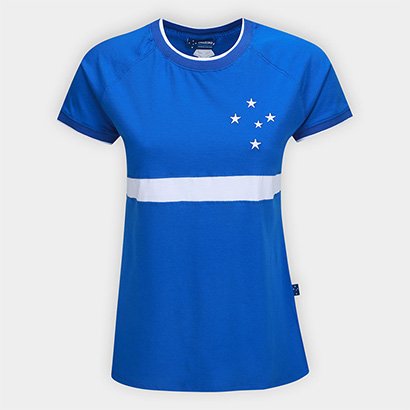 Camiseta Cruzeiro Raglan Feminina - Feminino
