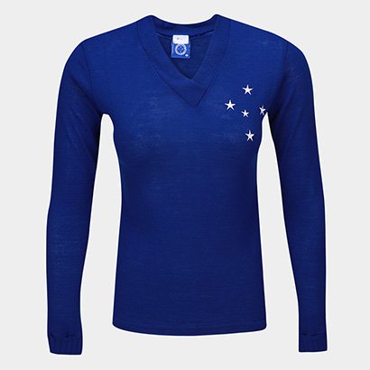 Camiseta Cruzeiro Retrô Libertadores 1976 Feminina - Feminino