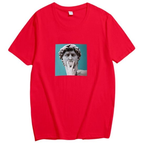 Camiseta Davi Estatua Grecia Meme Swag Tumblr Camisa T-shirt Streetwear Skateboard - Vermelho é ruim? Camiseta Davi Estatua Grecia Meme Swag Tumblr Camisa T-shirt Streetwear Skateboard - Vermelho é boa?