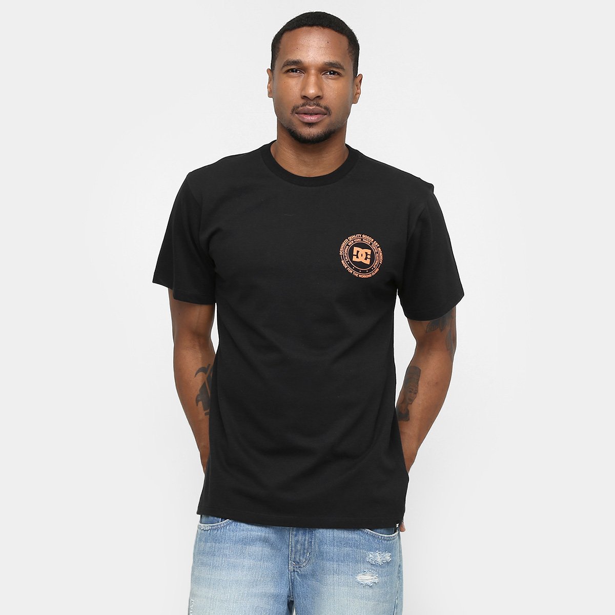 camiseta dc shoes big city preta